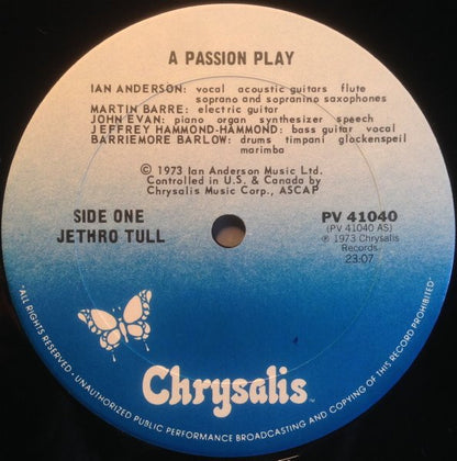 Jethro Tull : A Passion Play (LP, Album, RE, Gat)