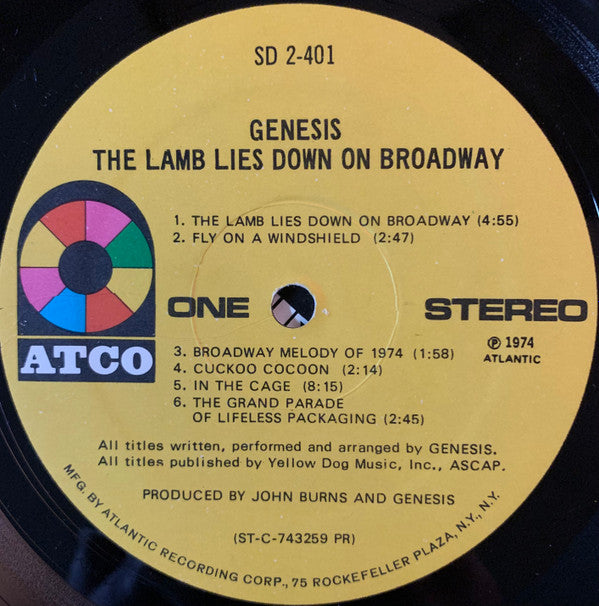 Genesis : The Lamb Lies Down On Broadway (2xLP, Album, RP, Pre)