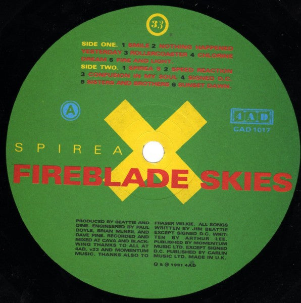 Spirea X : Fireblade Skies (LP, Album)
