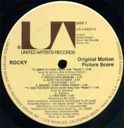 Bill Conti : Rocky - Original Motion Picture Score (LP, Album, All)