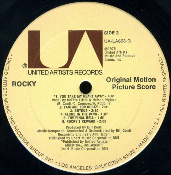 Bill Conti : Rocky - Original Motion Picture Score (LP, Album, All)