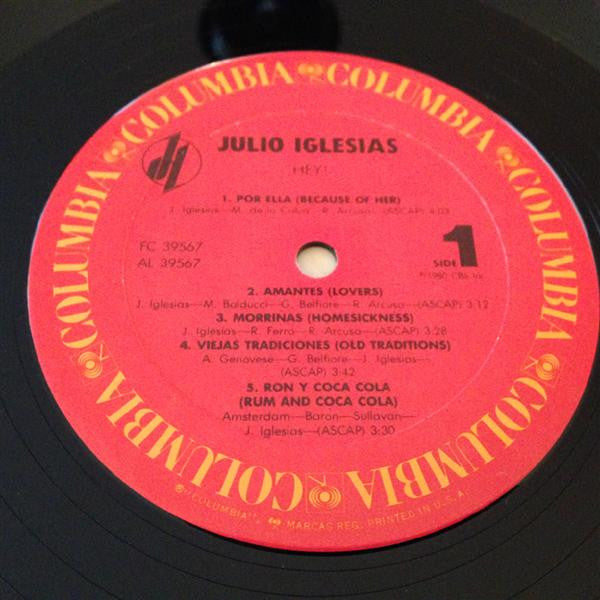 Julio Iglesias : Hey! (LP, Album)