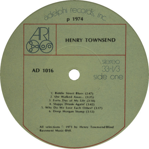 Henry Townsend And Backwards Sam Firk : Henry T. Music Man (LP, Album)