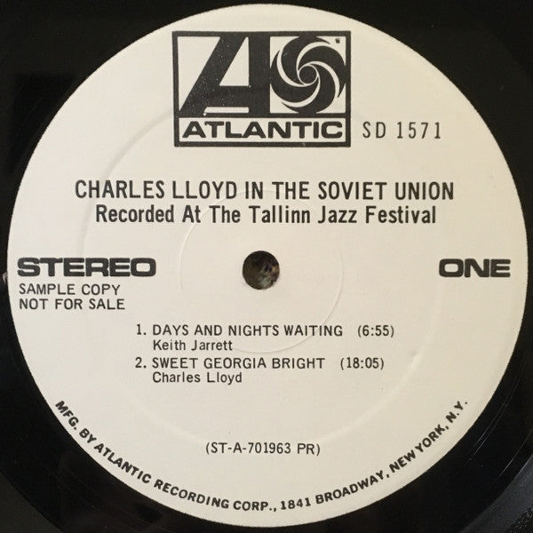 Charles Lloyd : In The Soviet Union: Recorded At The Tallinn Jazz Festival (LP, Album, Promo, Gat)