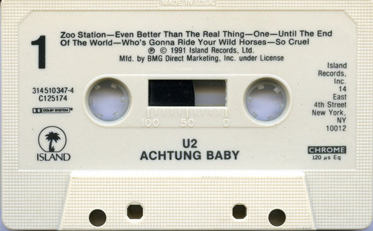U2 : Achtung Baby (Cass, Album, Club)