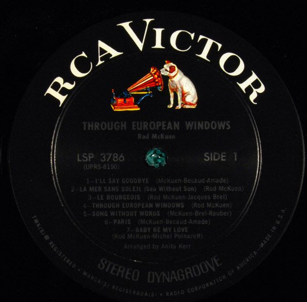 Rod McKuen : Through European Windows (LP, Album)