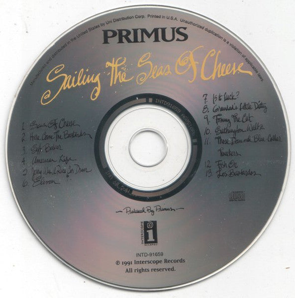 Primus : Sailing The Seas Of Cheese (CD, Album, RE, Uni)
