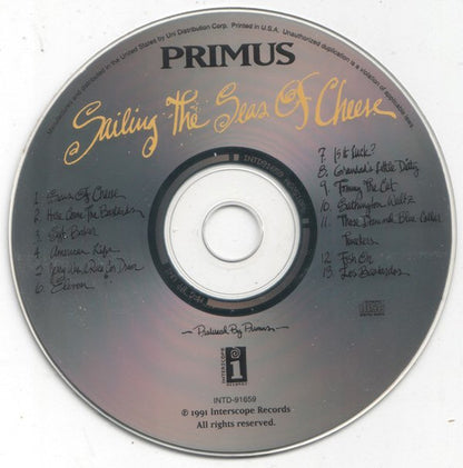 Primus : Sailing The Seas Of Cheese (CD, Album, RE, Uni)