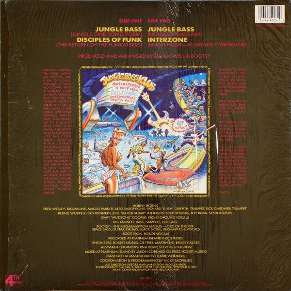 Bootsy's Rubber Band : Jungle Bass (12", Ltd, Yel)