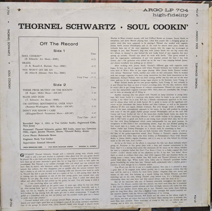 Thornel Schwartz With Bill Leslie : Soul Cookin' (LP, Album)