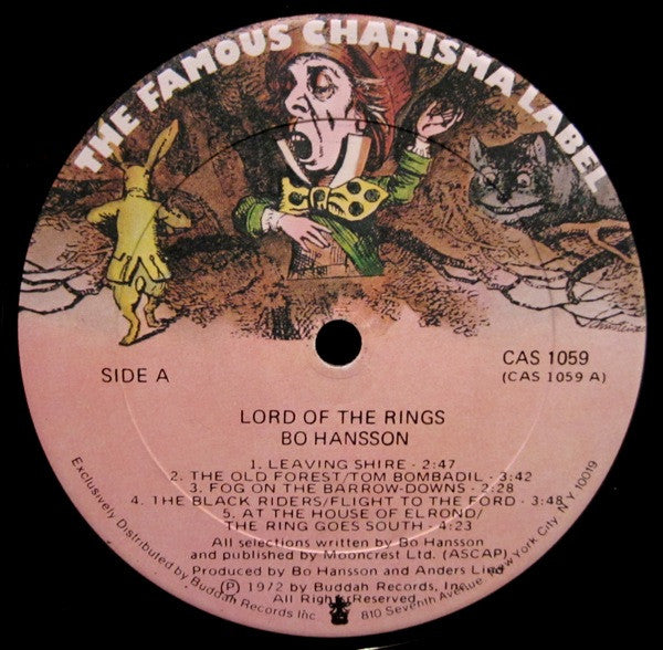 Bo Hansson : Music Inspired By Lord Of The Rings (LP, Album, Son)
