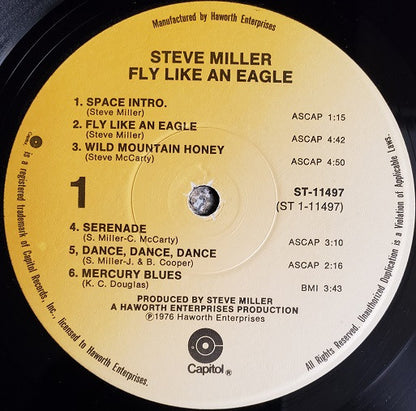 Steve Miller Band : Fly Like An Eagle (LP, Album, Win)