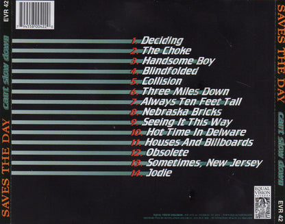 Saves The Day : Can't Slow Down (CD, Album, RE)