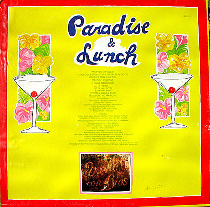Ry Cooder : Paradise And Lunch (LP, Album, San)