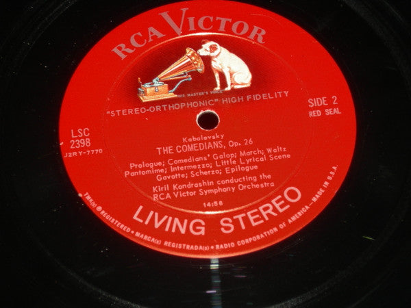 Khatchaturian* / Kabalevsky* / Kiril Kondrashin / RCA Victor Symphony Orchestra : Masquerade Suite / The Comedians (LP, Album)