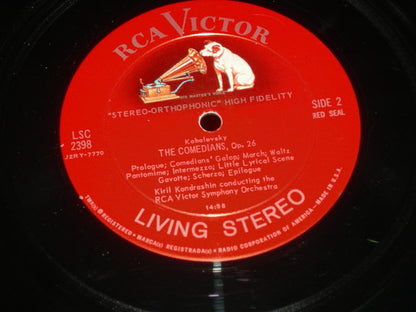 Khatchaturian* / Kabalevsky* / Kiril Kondrashin / RCA Victor Symphony Orchestra : Masquerade Suite / The Comedians (LP, Album)
