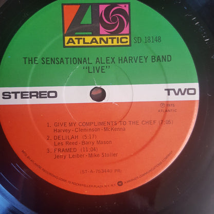 The Sensational Alex Harvey Band : Live (LP, Album, PR)