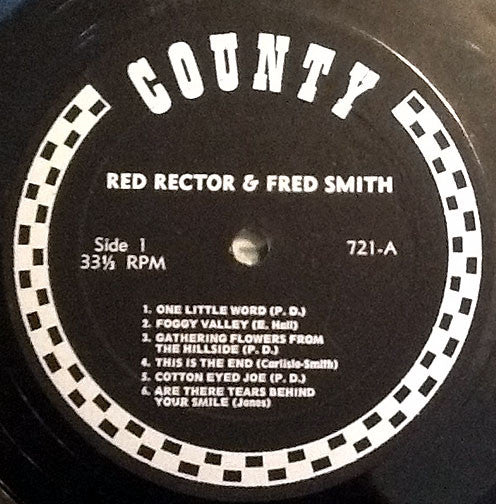 Red Rector And Fred Smith (9) : Songs From The Heart Of The Country (LP, Album)