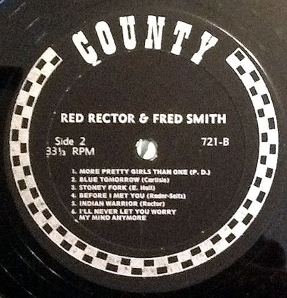 Red Rector And Fred Smith (9) : Songs From The Heart Of The Country (LP, Album)