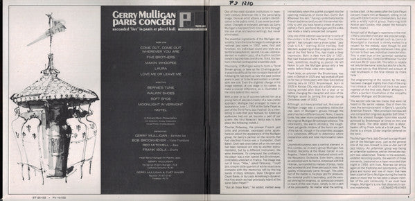 Gerry Mulligan : Paris Concert (LP, Album, Mono, RE, Gat)