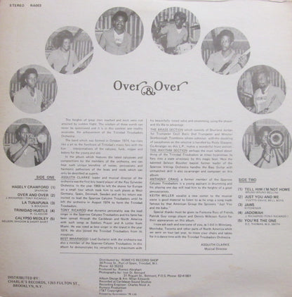 Trinidad Troubadors* With Tony Ricardo : Over & Over (LP)