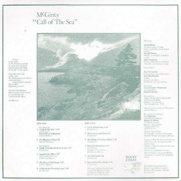 McGinty : Call Of The Sea (LP, Album)