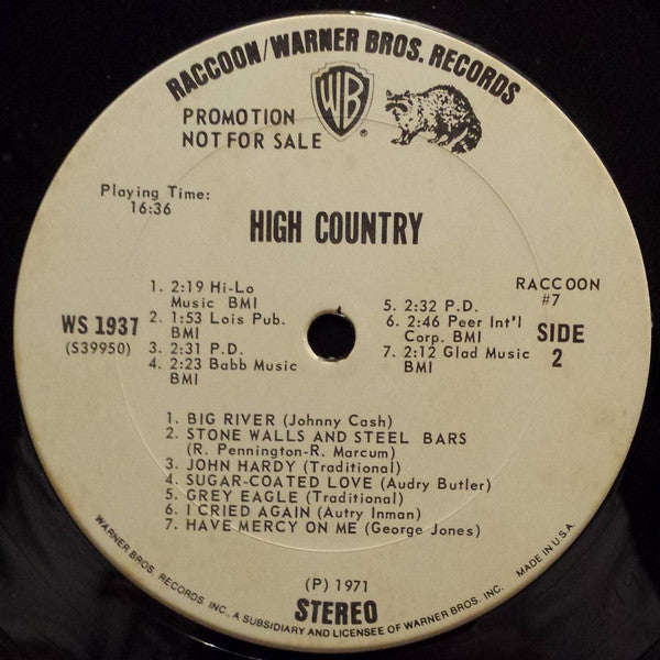 High Country : High Country (LP, Album, Promo)