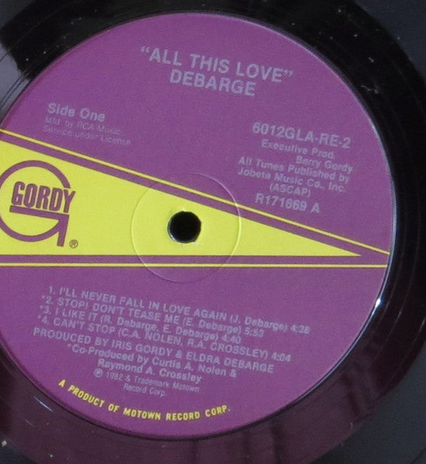 DeBarge : All This Love (LP, Album, Club)