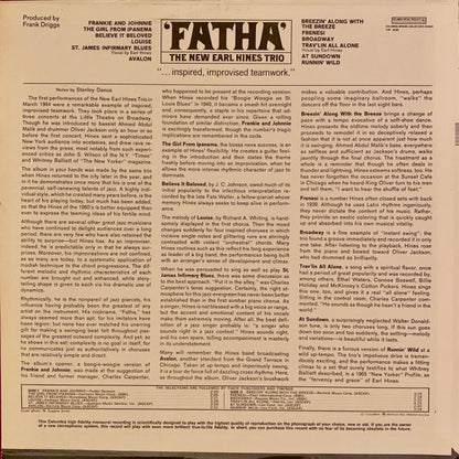 The New Earl Hines Trio* : Fatha (LP, Album)