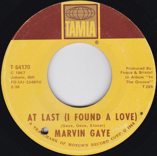 Marvin Gaye : Chained / At Last (I Found A Love) (7", Single, Ame)