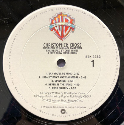 Christopher Cross : Christopher Cross (LP, Album, Club)
