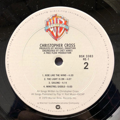 Christopher Cross : Christopher Cross (LP, Album, Club)