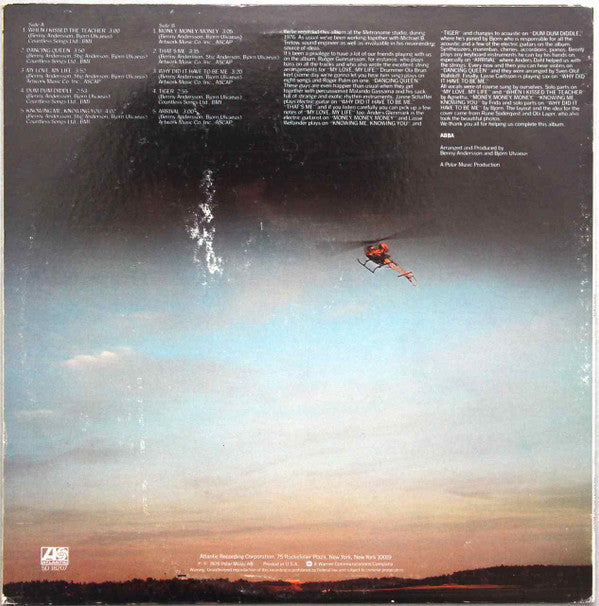 ABBA : Arrival (LP, Album, PR,)