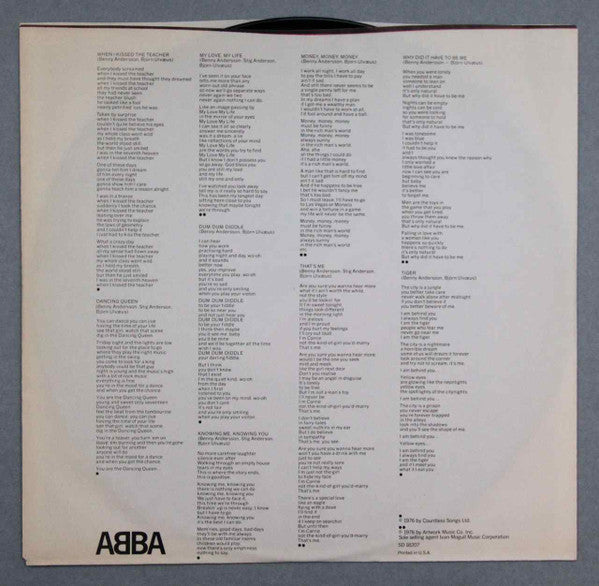 ABBA : Arrival (LP, Album, PR,)