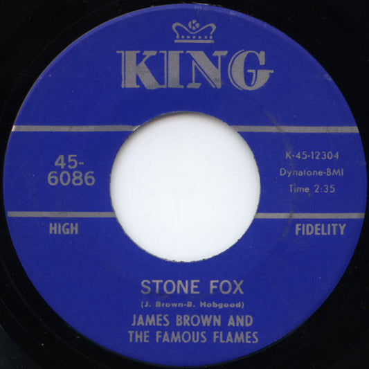 James Brown And The Famous Flames* : Kansas City / Stone Fox (7", Single)