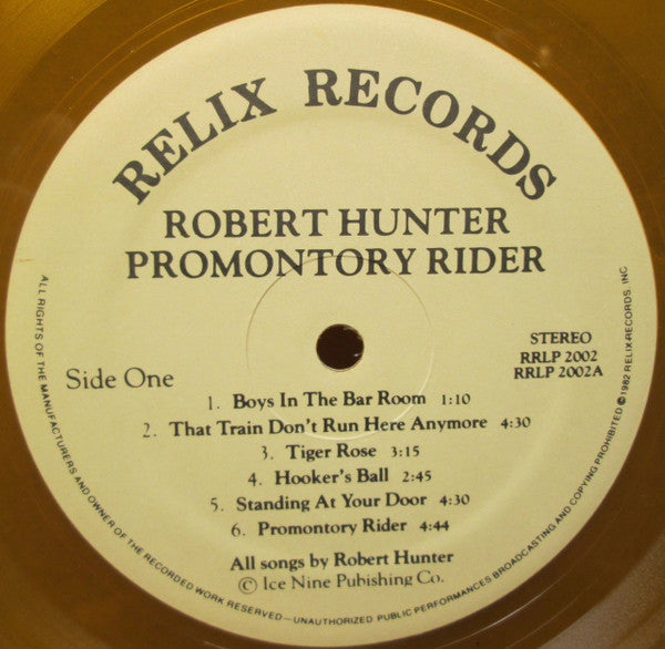 Robert Hunter : Promontory Rider (LP, Comp, Ltd, Gol)