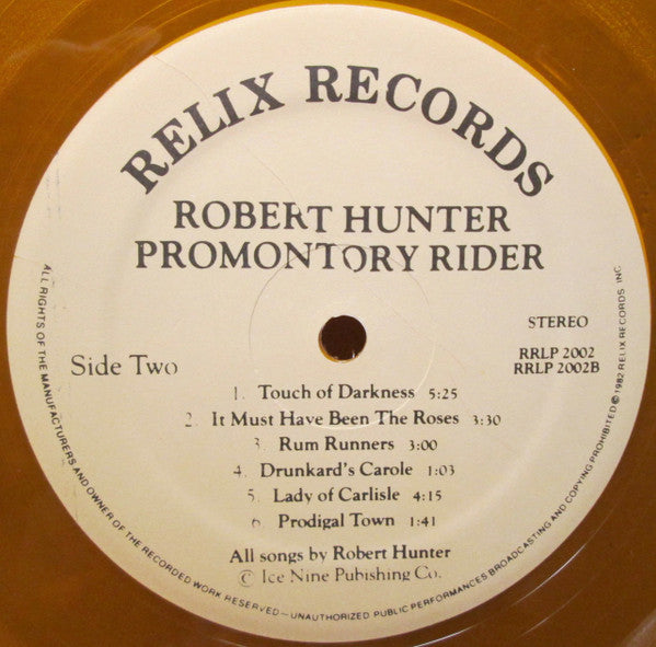 Robert Hunter : Promontory Rider (LP, Comp, Ltd, Gol)