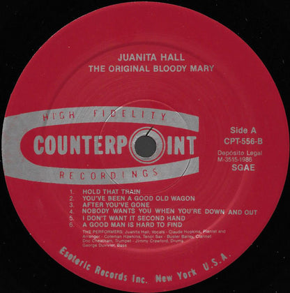 Juanita Hall - Claude Hopkins All Stars : The Original Bloody Mary Sings The Blues (LP, Album)