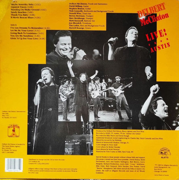 Delbert McClinton : Live From Austin (LP, Album)