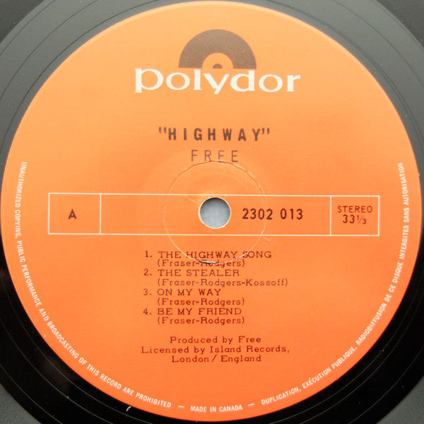 Free : Highway (LP, Album)