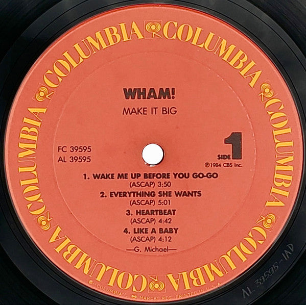 Wham! : Make It Big (LP, Album, Car)