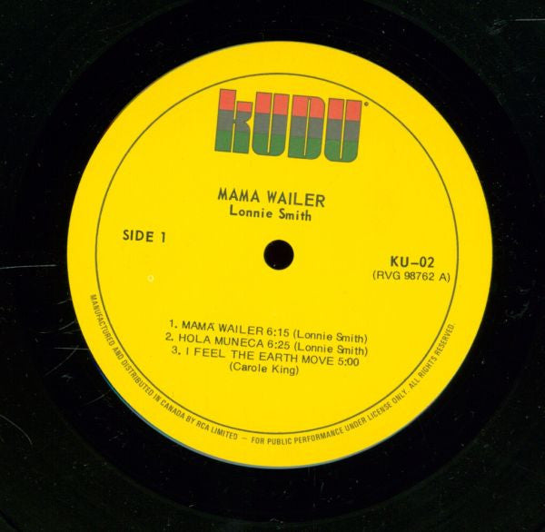Lonnie Smith : Mama Wailer (LP, Album, RE)