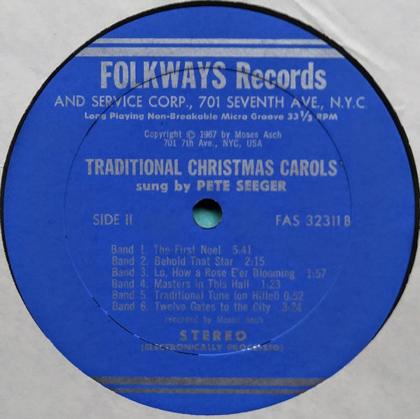 Pete Seeger : Traditional Christmas Carols (LP, Album)