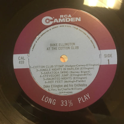 Duke Ellington And His Orchestra : At The Cotton Club (LP, Comp, Mono)