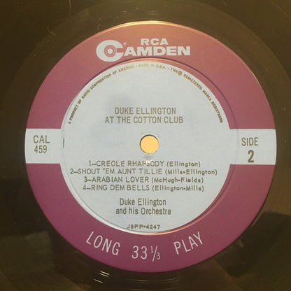 Duke Ellington And His Orchestra : At The Cotton Club (LP, Comp, Mono)