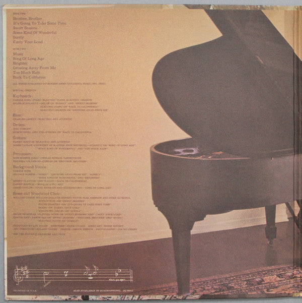 Carole King : Music (LP, Album, San)