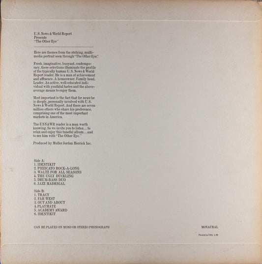 Muller Jordan Herrick Inc.* : The Other Eye (LP, Album, Mono)