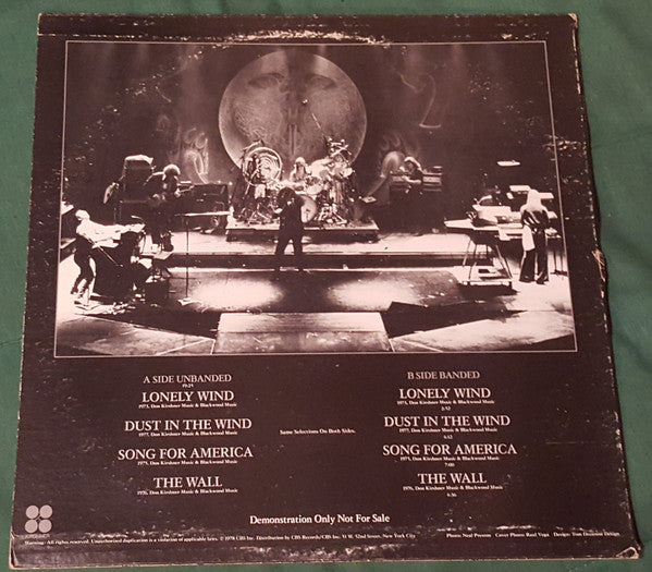 Kansas (2) : Two For The Show (Special Limited Edition) (LP, Ltd, Promo, Smplr)