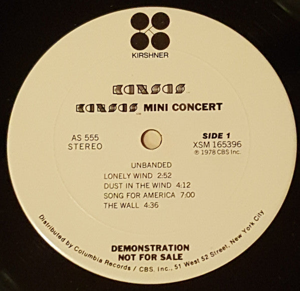 Kansas (2) : Two For The Show (Special Limited Edition) (LP, Ltd, Promo, Smplr)