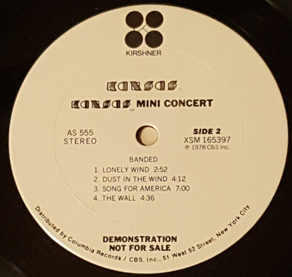 Kansas (2) : Two For The Show (Special Limited Edition) (LP, Ltd, Promo, Smplr)